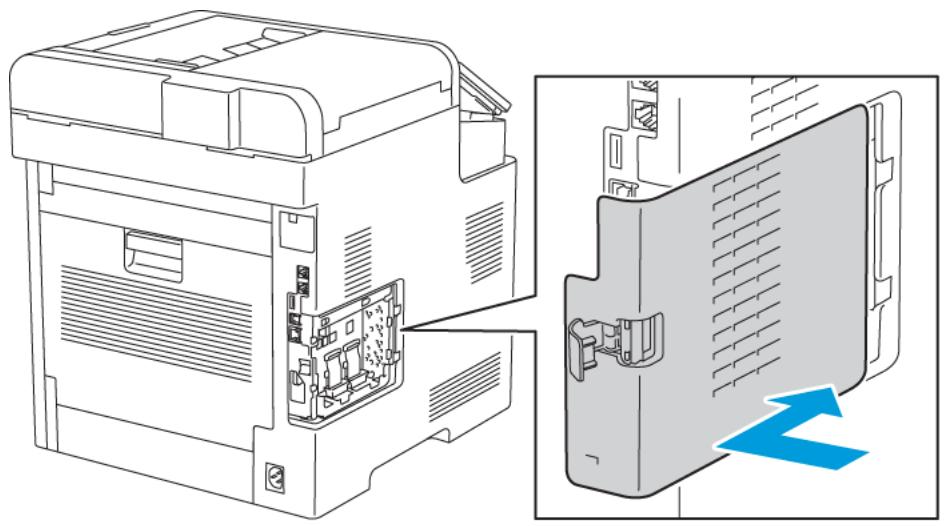XEROX WORKCENTRE 3335 - WORKCENTRE 3345 - Retrait de l'adaptateur réseau sans fil - 8