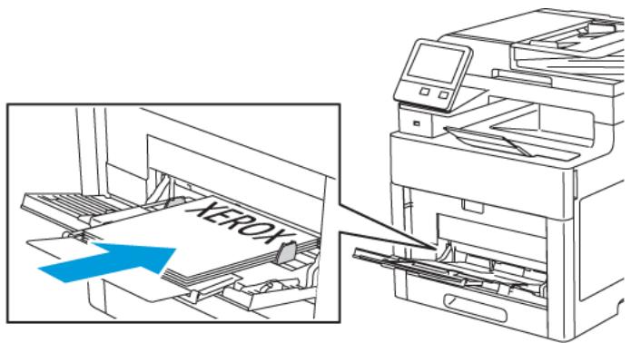 XEROX WORKCENTRE 3335 - WORKCENTRE 3345 - Chargement du papier dans le département manuel - 7
