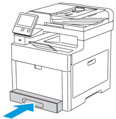 XEROX WORKCENTRE 3335 - WORKCENTRE 3345 - Chargement d'étiquettes dans le magasin 1 - 6