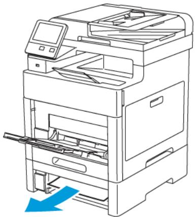 XEROX PHASER 6510N - Élimination des bourrages papier dans la zone du bac 2 - 3
