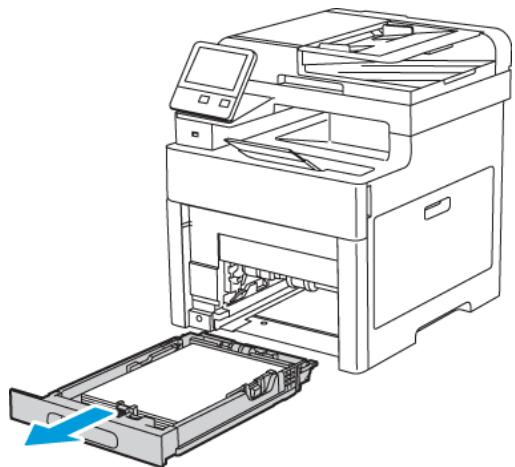 XEROX PHASER 6510N - Élimination des bourrages papier dans le départ manuel - 3