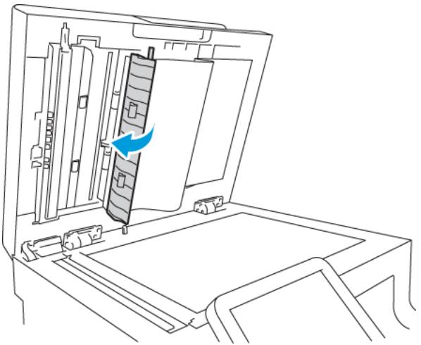 XEROX PHASER 6510N - Nettoyez le dessous blanc du cache-document. - 5