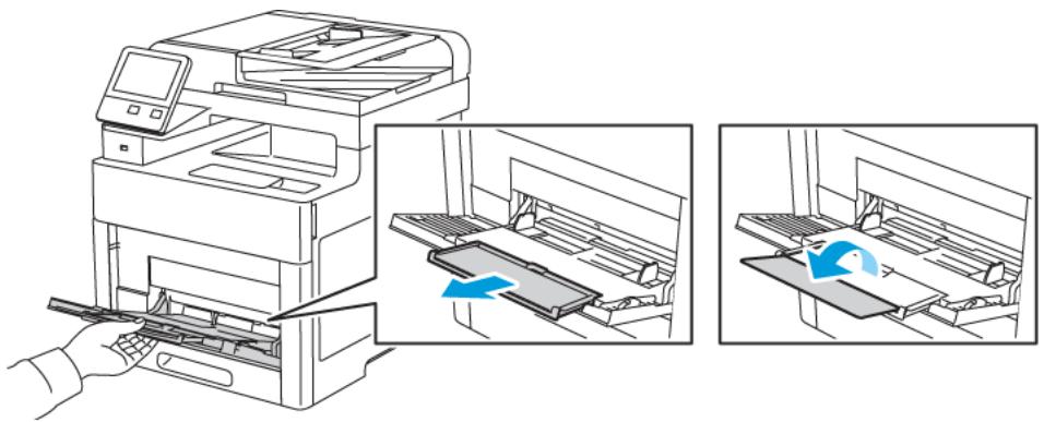 XEROX PHASER 6510N - Chargement du papier dans le départ manuel - 2