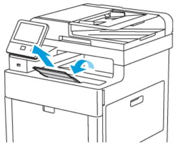 XEROX PHASER 6510N - Sortie de l'extension du bac récepteur. - 1
