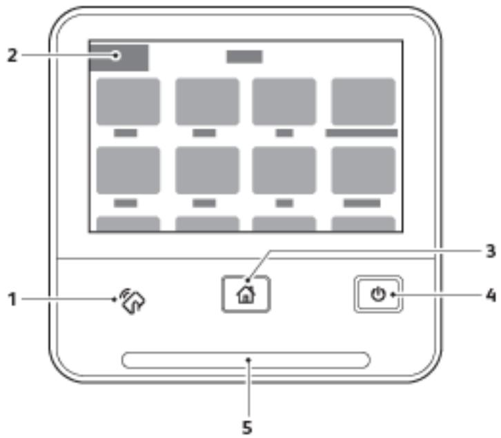 XEROX PHASER 6510N - Panneau de commande - 1