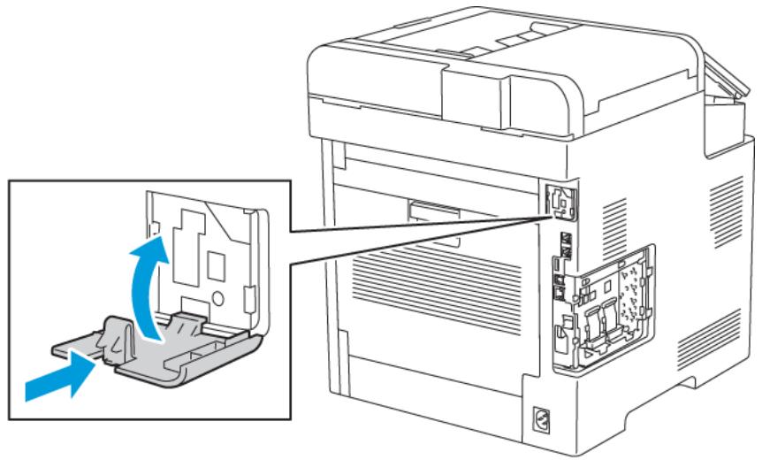 XEROX PHASER 6510N - Retrait de l'adaptateur réseau sans fil - 5