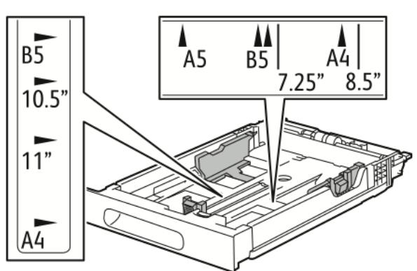 XEROX VERSALINK C400V - VERSALINK C405 - Chargement d'étiquettes dans le magasin 1 - 2