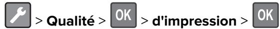 LEXMARK MX321ADN - Réglage de l'intensité du toner - 1