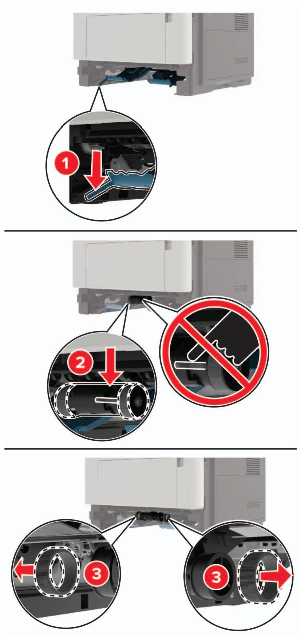 LEXMARK MX321ADN - Remplacement des rouleaux d'entraînement - 2