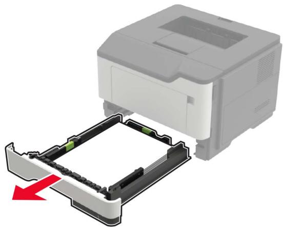 LEXMARK MX521ADE - MX521DE - MX522ADHE - Bourrage papier dans l'unité d'impression recto verso - 1