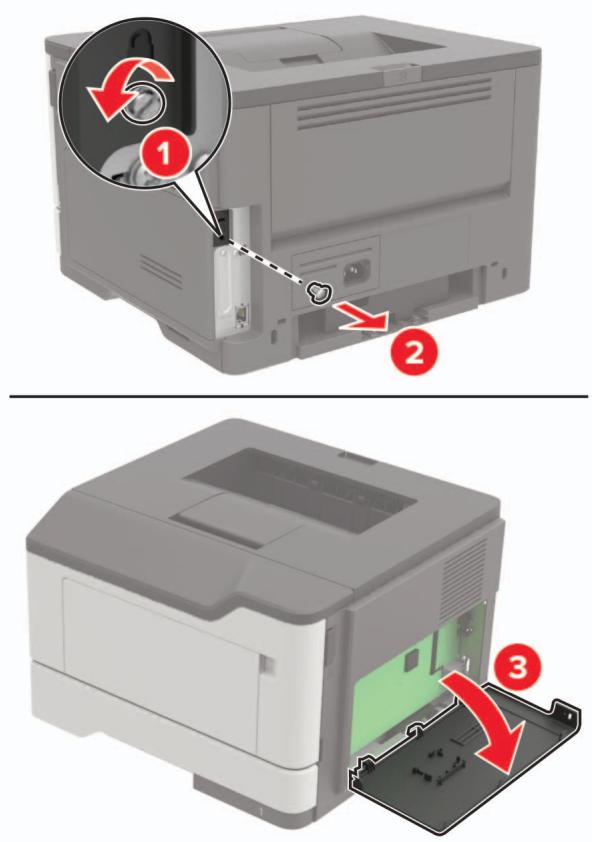 LEXMARK MS521DN - Installation d'une carte en option - 2