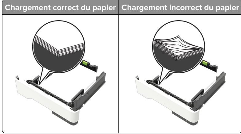 LEXMARK B2442DW - Chargez le papier correctement - 1