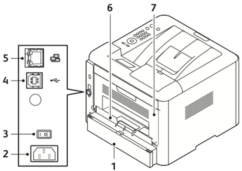 XEROX WORKCENTRE 6400X - Vue arrière - 1