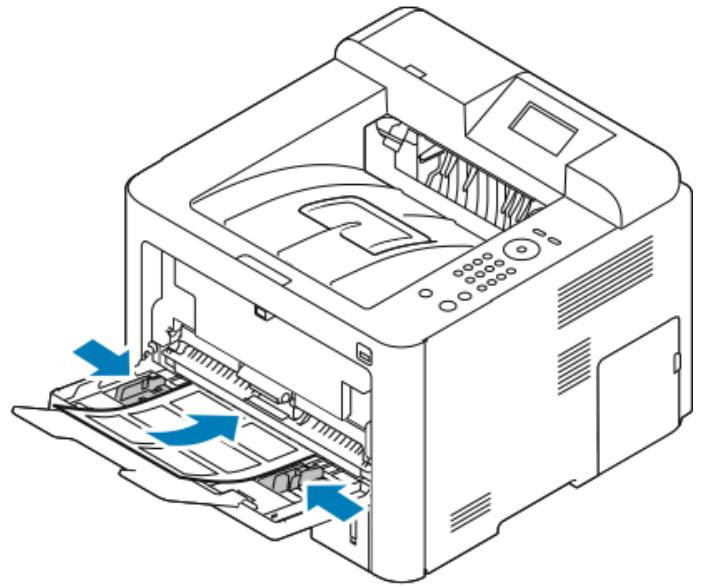 XEROX D95 - Chargement d'étiquettes dans le départ manuel - 2
