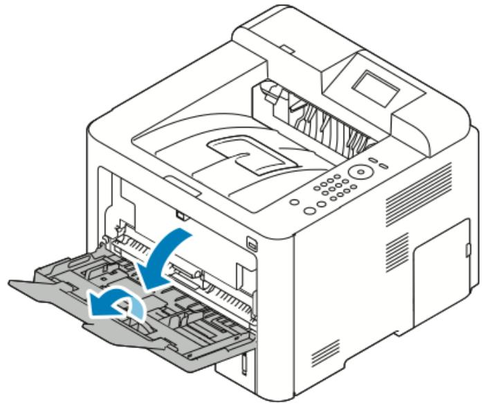 XEROX D95 - Chargement d'étiquettes dans le départ manuel - 1