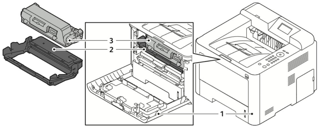 XEROX PHASER 3330 - Composants internes - 1