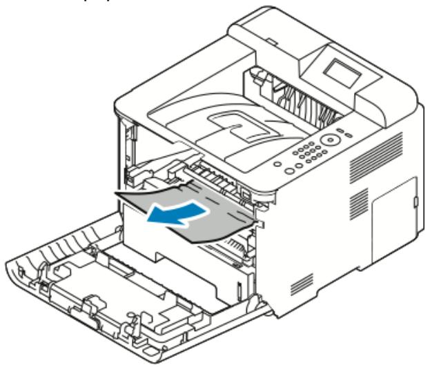 XEROX PHASER 3330 - Résolution des incidents papier dans le panneau avant - 2