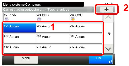 KYOCERA ECOSYS FS-1220MFP - Ajouter des touches uniques. - 1