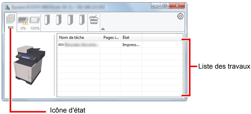 KYOCERA ECOSYS FS-1220MFP - Onglet progression impression - 1
