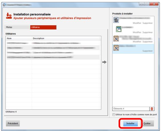 KYOCERA ECOSYS FS-1220MFP - Cliquer sur [installer]. - 1