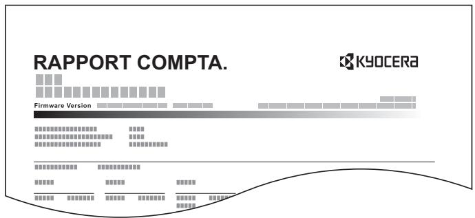 KYOCERA ECOSYS FS-1220MFP - Imprimé rapport compteurs - 1