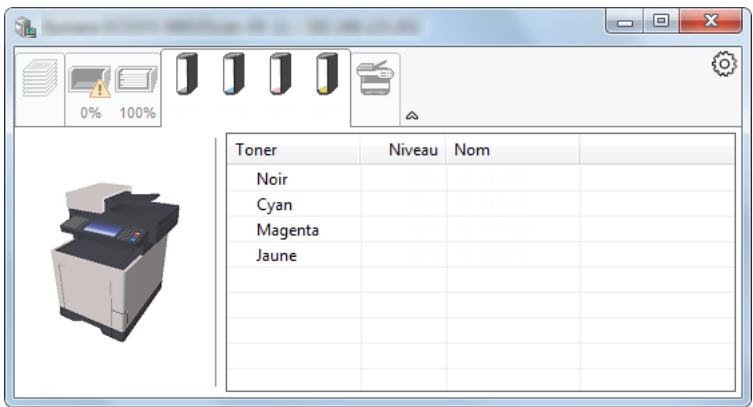 KYOCERA ECOSYS FS-1220MFP - Onglet état cartouche - 1