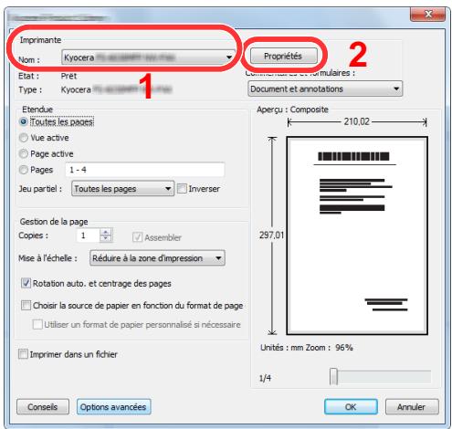 KYOCERA ECOSYS FS-1220MFP - Configurer les paramètres - 1