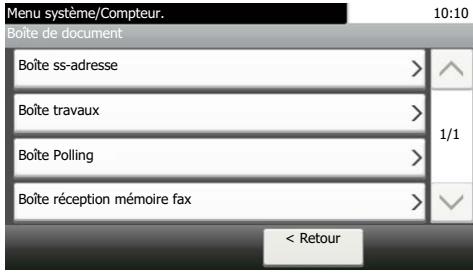 KYOCERA ECOSYS P5021CD - ECOSYS P5026CD - Affichage des touches ne pouvant pas être réglées - 6