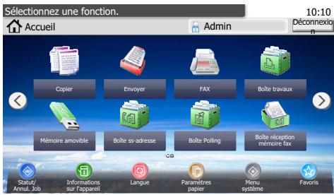 KYOCERA ECOSYS P5021CD - ECOSYS P5026CD - Affichage des touches ne pouvant pas être réglées - 4