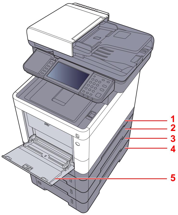 KYOCERA FS-1061DN - Chargement du papier - 1