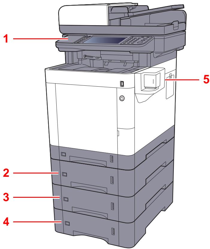 KYOCERA FS-1061DN - Avec les équipements en option installés - 1