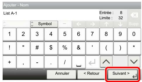 KYOCERA FS-1061DN - Enregistrer les caractères saisis. - 1