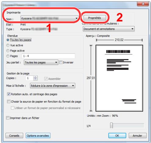 KYOCERA FS-1325MFP - Configurer les paramètres. - 1