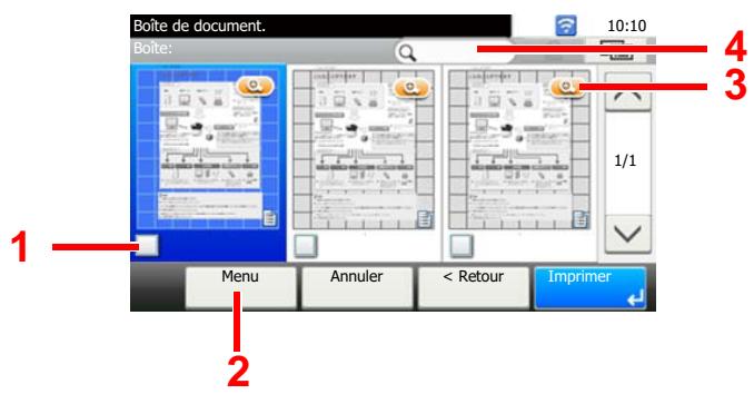 KYOCERA FS-1325MFP - Opérations avec la liste des documents - 1