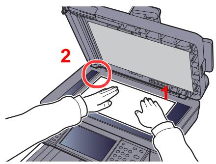 KYOCERA FS-1325MFP - Mise en place des originaux sur la glace d'exposition - 1