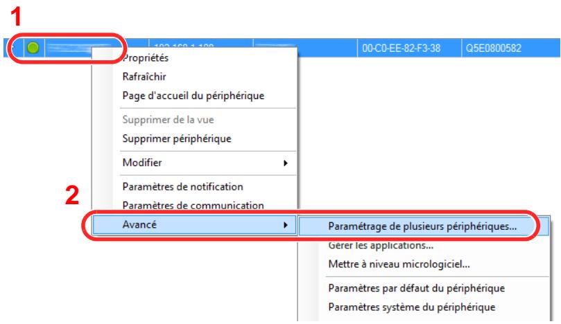 KYOCERA FS-1325MFP - Inscription des données du carnet d'adresses sur la machine - 1
