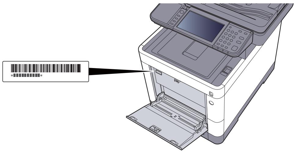 KYOCERA FS-1325MFP - Vérification du numéro de série de l'équipement - 1
