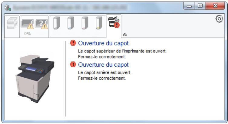KYOCERA FS-1325MFP - Onglet Alerte - 1