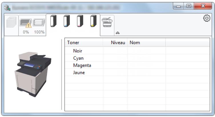 KYOCERA FS-1325MFP - Onglet État cartouche - 1