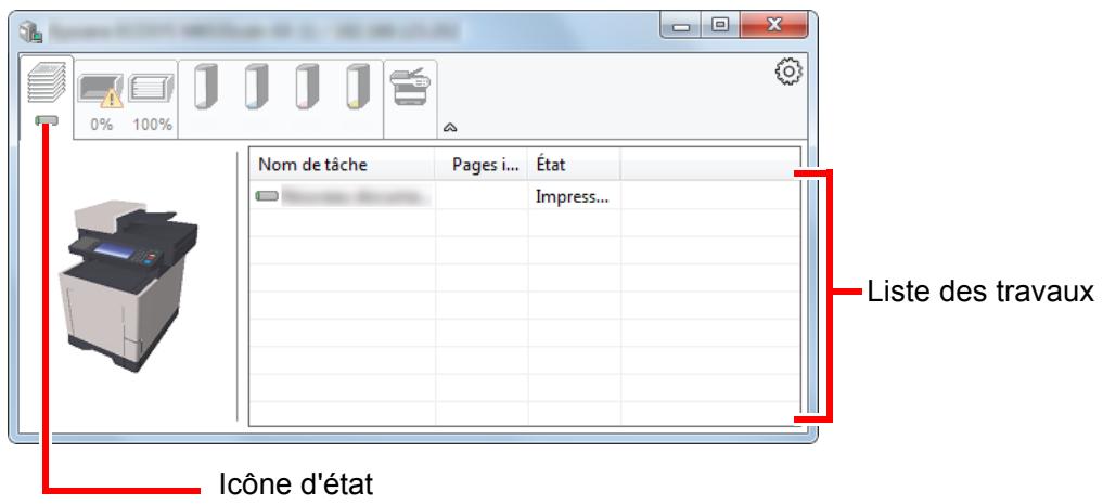 KYOCERA ECOSYS M6235CIDN - Onglet Progression impression - 1