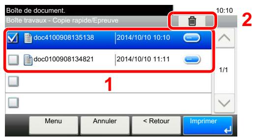 KYOCERA ECOSYS M6235CIDN - Supprimer le document. - 1