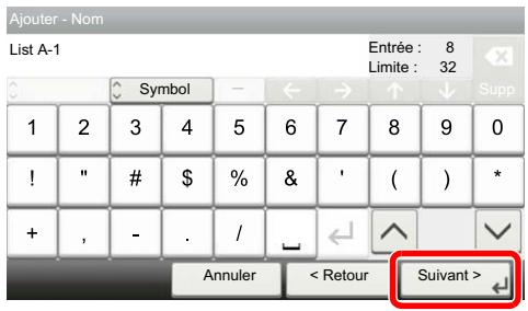 KYOCERA ECOSYS M6235CIDN - Enregistrer les caractères saisis. - 1