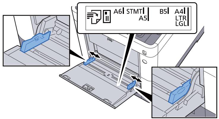 KYOCERA ECOSYS M6235CIDN - Régler le format du bac MF. - 1