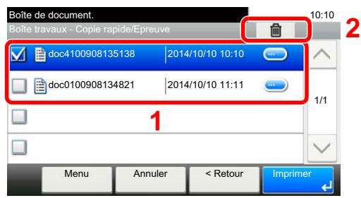 KYOCERA ECOSYS M6235CIDN - Supprimer le document. - 1