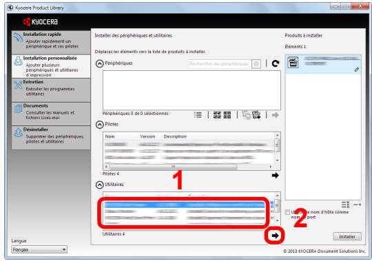 KYOCERA FS-1320MFP - Installation en utilisant [installation personnalisée] - 6