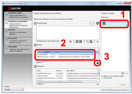 KYOCERA FS-1320MFP - Installation en utilisant [installation personnalisée] - 5