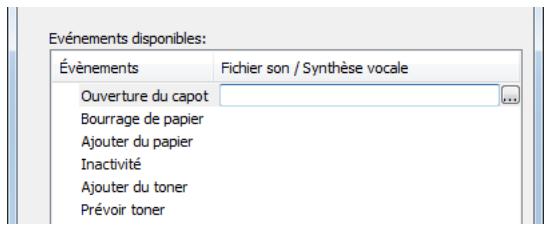 KYOCERA FS-1041 - Cliquer sur la colonne Fichier son / Synthese vocale. - 1