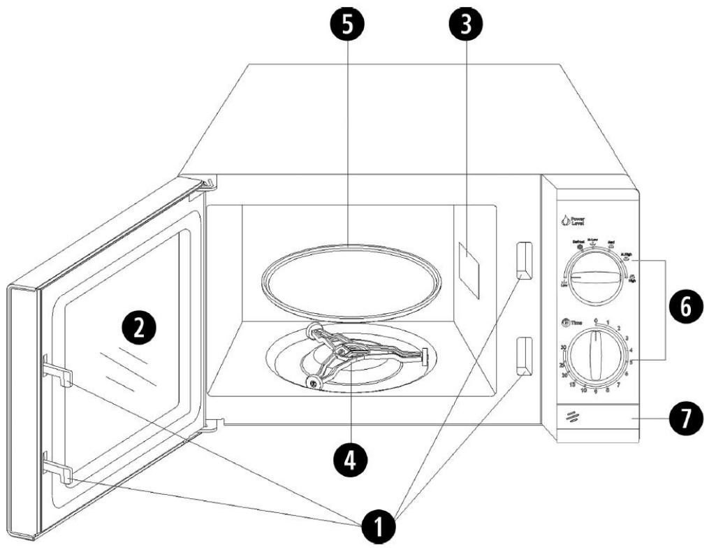 AMICA MW13152 SI - NOMS DES PIECES - 1