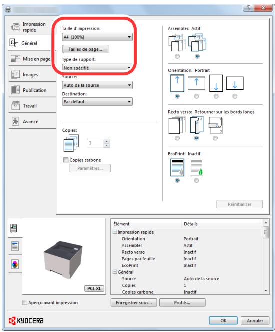 KYOCERA FS-C8520MFP - FS-C8525MFP - Configurer les paramètres. - 2