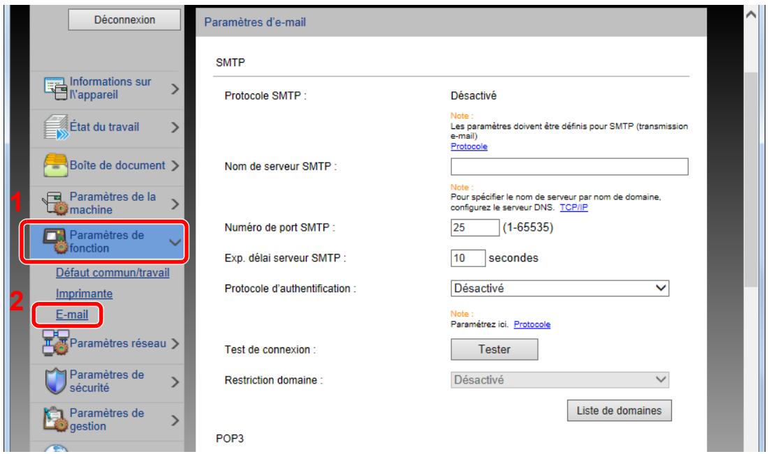 KYOCERA FS-C8520MFP - FS-C8525MFP - Afficher l'écran. - 1